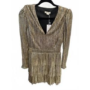 NEW G.P.D. women's metallic party mini dress in mutli